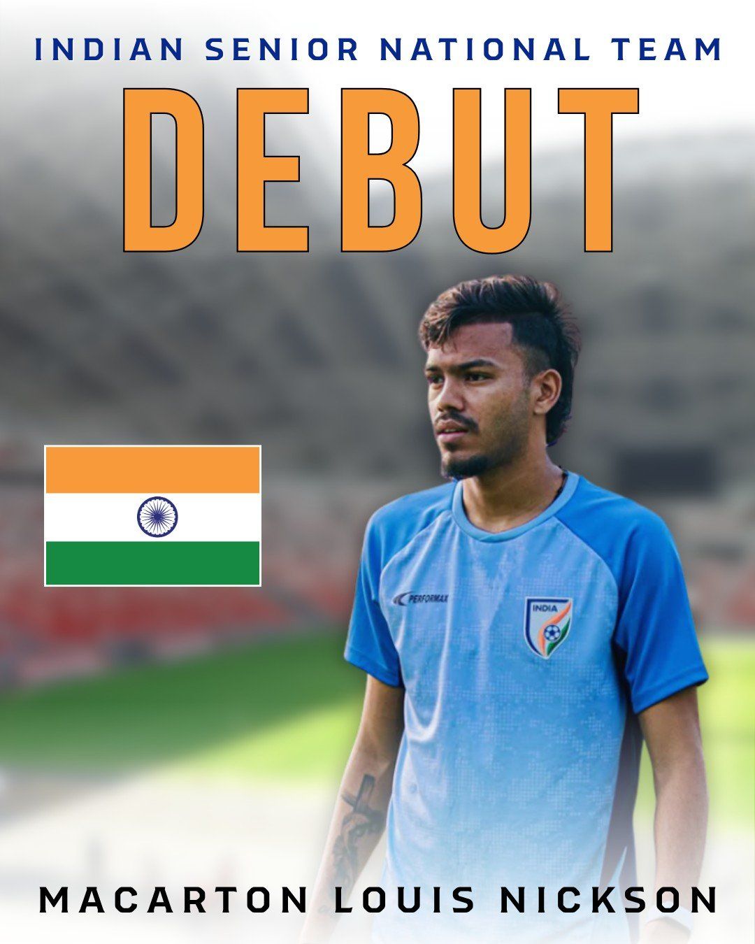 Roots graduate Macarton Louis on his India national team debut