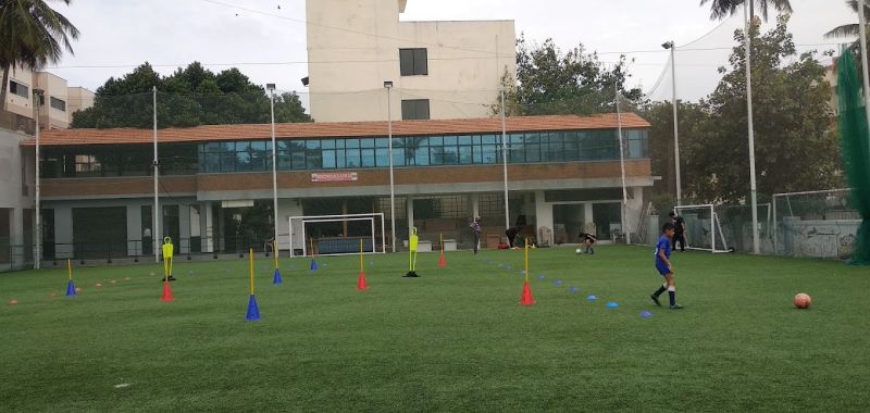 Roots Football coaching session at The Game Changer MSR, Mathikere, Bangalore